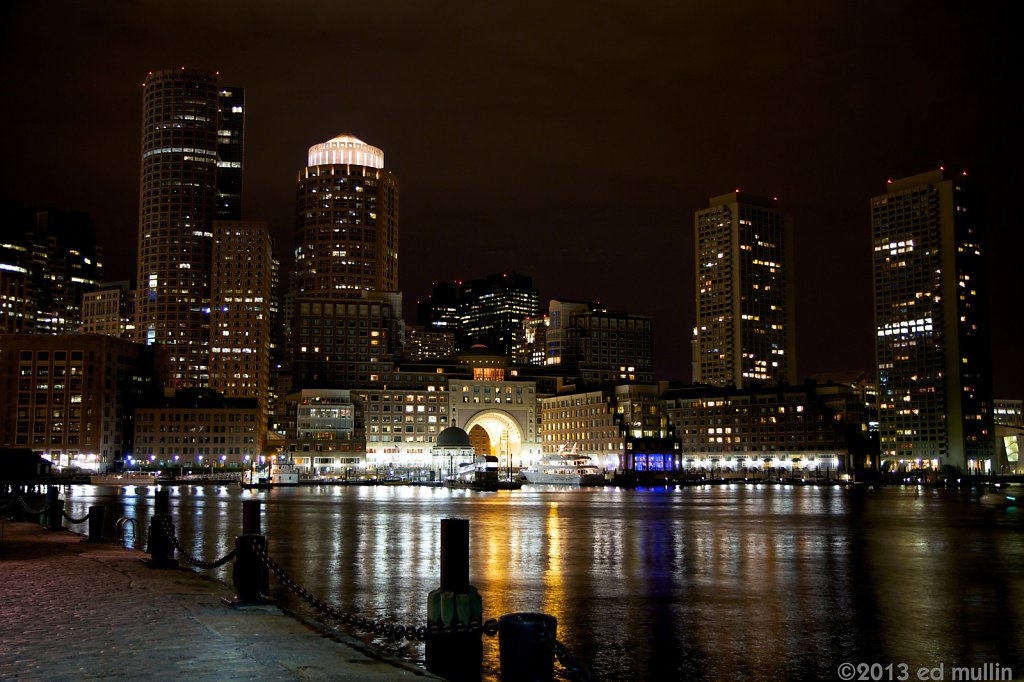 Boston Harbor @ night
